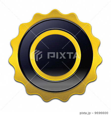 Blank golden label 9696600