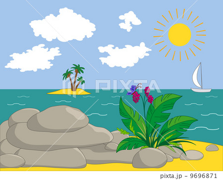 Landscape, ocean shore 9696871