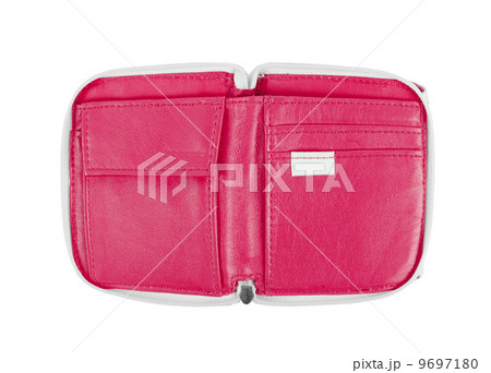 red purse on a white background 9697180