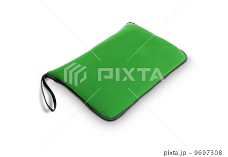 Green bag with white for laptop isolated on white background Green bag with white for laptop isolated on white background 9697308