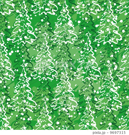 Seamless pattern with Christmas trees 9697315