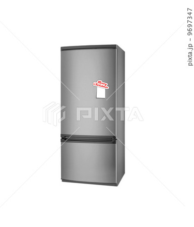 Merry Christmas refrigerator isolated on a white background 9697347
