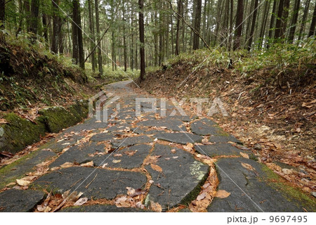 旧中山道・十曲峠(落合の石畳) 旧中山道・十曲峠(落合の石畳) 9697495