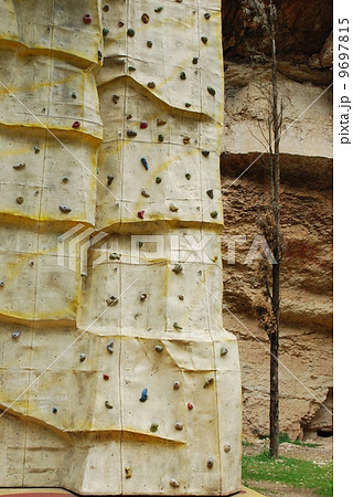 Climbing wall on a park Climbing wall on a park 9697815
