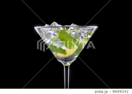 Cocktail mojito on a black 9699342