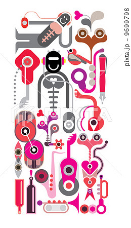 Music elements - vector illustration 9699798