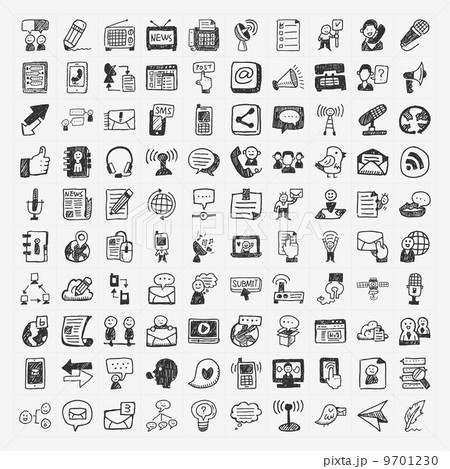 ニュース お知らせ 知らせのイラスト素材