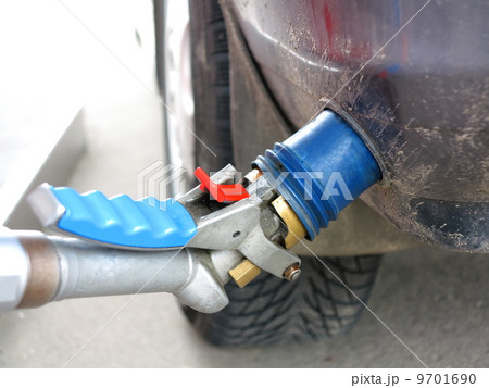 pumping gas in to the tank 9701690
