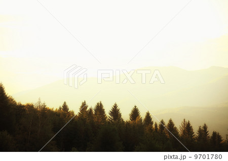 mountains hills landscape Bieszczady Poland 9701780