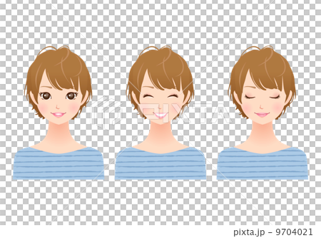 女性／表情　セット 9704021