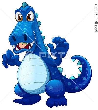 A scary blue crocodile A scary blue crocodile 9706981