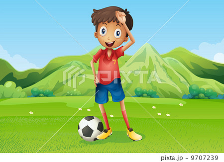 A football player at the field A football player at the field 9707239