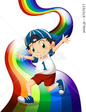 A boy and a rainbow 9707657