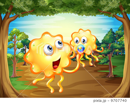 A forest with two monsters 9707740