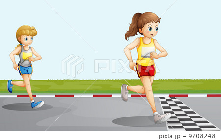 Two racersのイラスト素材 [9708248] - PIXTA
