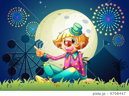 A female clown at the carnival A female clown at the carnival 9708447