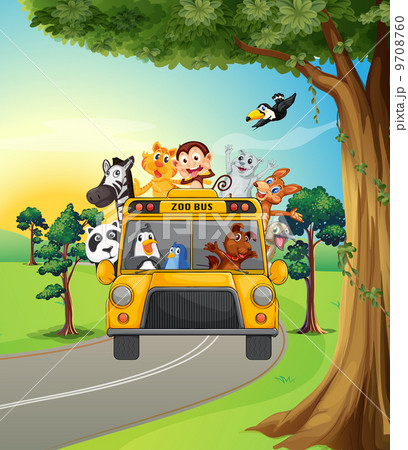 A group of animals travelling 9708760