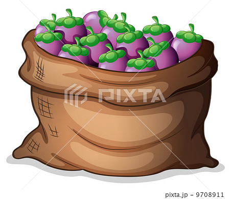 A sack of eggplants 9708911