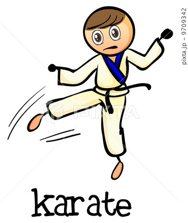 A stickman doing karate 9709342