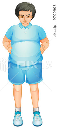 A fat man standing 9709908