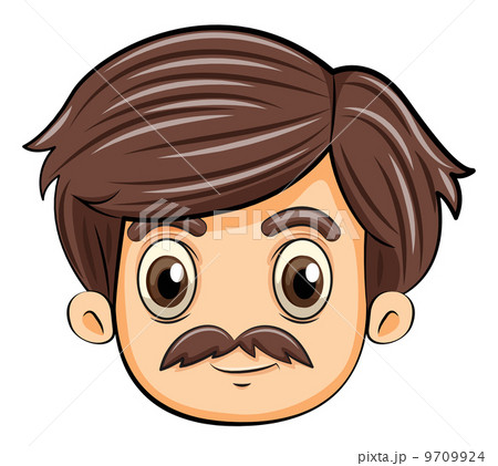 A head of an adult with a mustache A head of an adult with a mustache 9709924