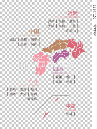 日本地図 9711471