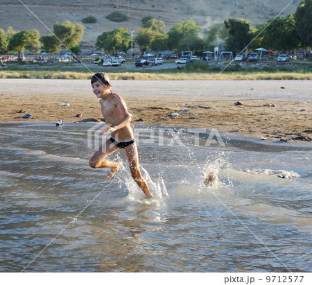 Swimming in lake Kinneret 9712577