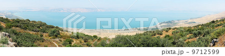 Panorama of Kinneret entirely 9712599