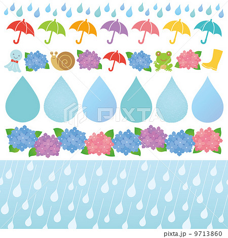 雨の日　サービス　広告　イラスト 9713860