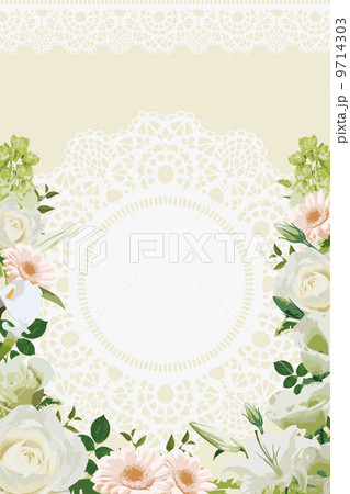 ウエディングカードのイメージ枠 9714303