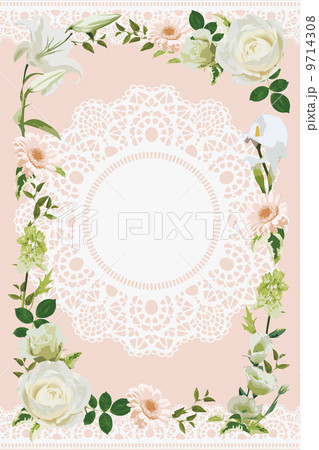 ウエディングカードのイメージ枠 9714308