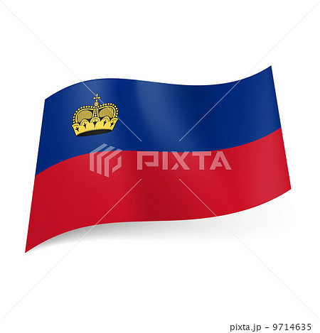 State flag of Liechtenstein 9714635