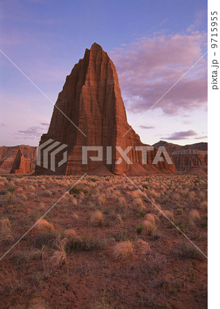 Temple of the Sun and Temple of the Moon, in the national park at Capitol Reef in Utah. 9715955