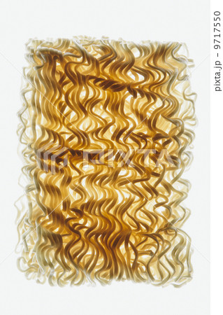 Organic (wheat flour) ramen noodles on white background 9717550