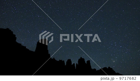 Night sky, Moab, Utah, USA 9717682
