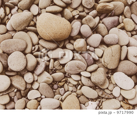 A heap of polished pebbles and small flat stones in Olympic national park. 9717990