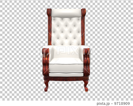 Leather upholstered chair white 9718909