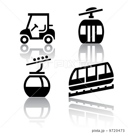 Set Of Transport Icons Recreationのイラスト素材