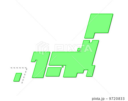 日本地図のイラスト素材 9720833 Pixta