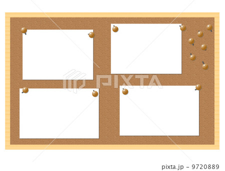 コルクボードの白紙のイラスト素材 978