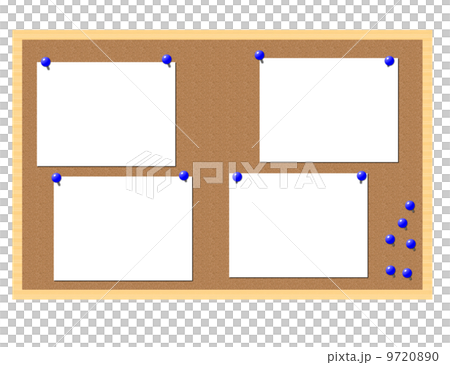 コルクボードの白紙 9720890