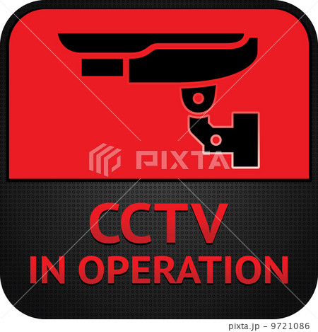 CCTV pictogram, symbol security camera CCTV pictogram, symbol security camera 9721086