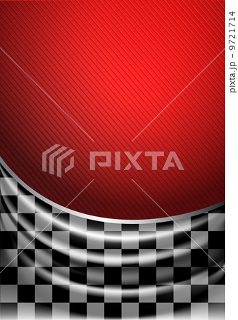 Silk tissue in checkered on a red background 9721714