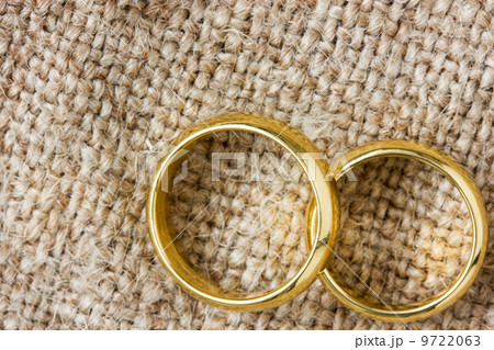 Golden rings on the burlap Golden rings on the burlap 9722063