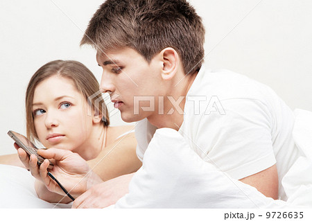 Beautiful couple in bed 9726635