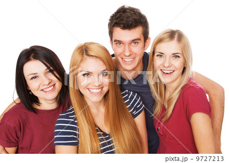 Cheerful young group Cheerful young group 9727213