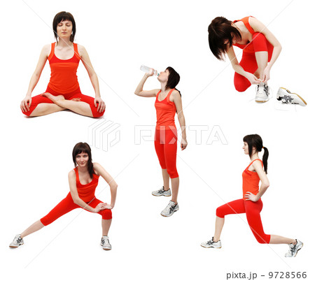 Young woman working out 9728566