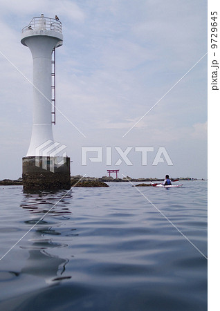 シーカヤックと森戸海岸の風景 シーカヤックと森戸海岸の風景 9729645