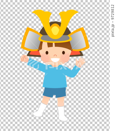 兒童節戴頭盔的可愛男孩 9729812