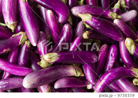 Eggplant or aubergine on a Vietnamese market 9730359